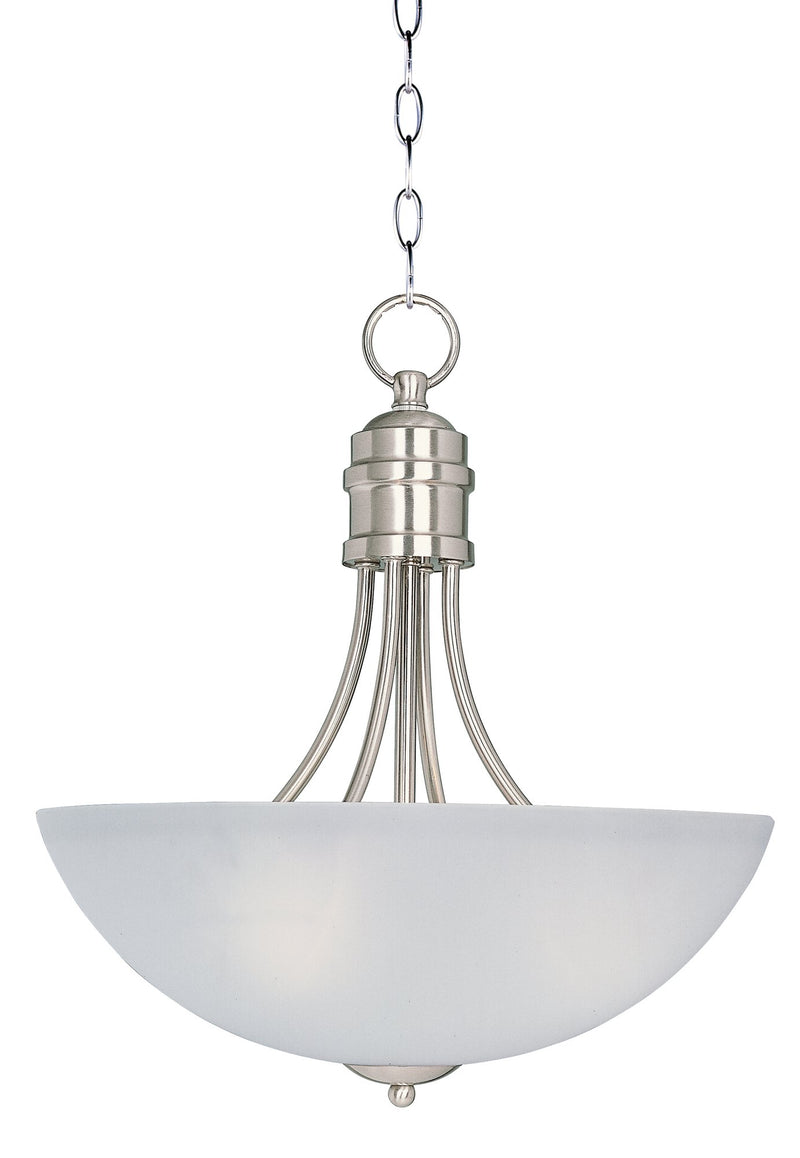 Logan 3 Light 15.5" Pendant in Satin Nickel