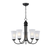 Logan 5 Light Chandelier in Black