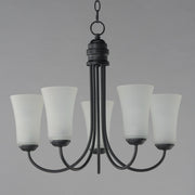 Logan 5 Light Chandelier in Black