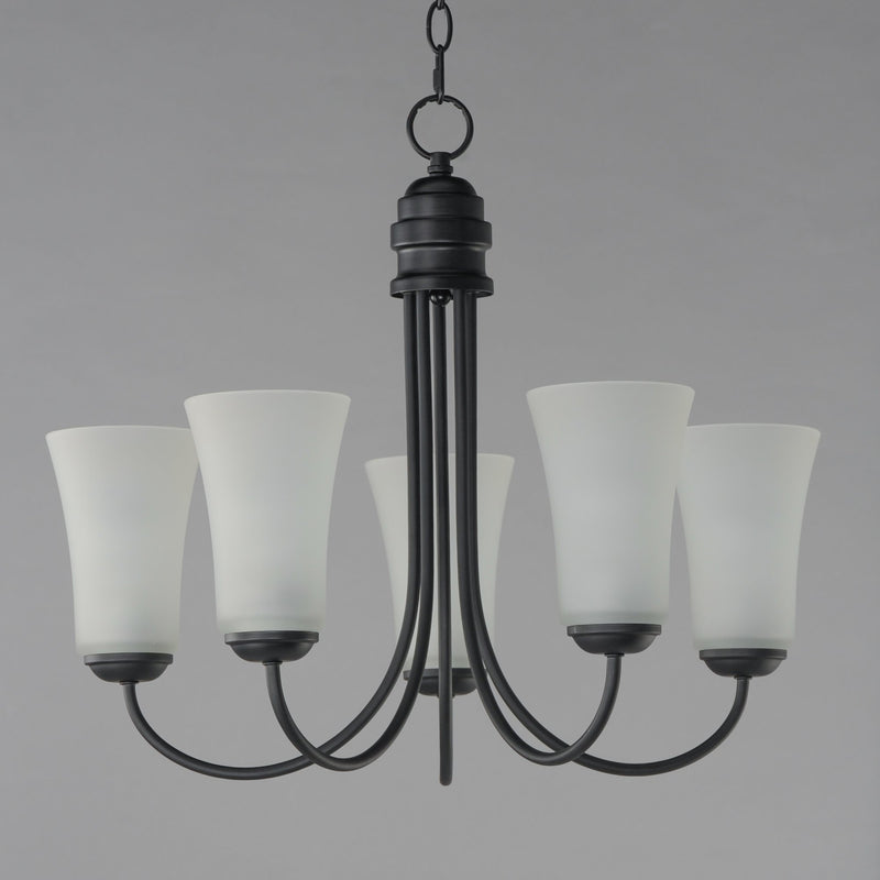 Logan 5 Light Chandelier in Black