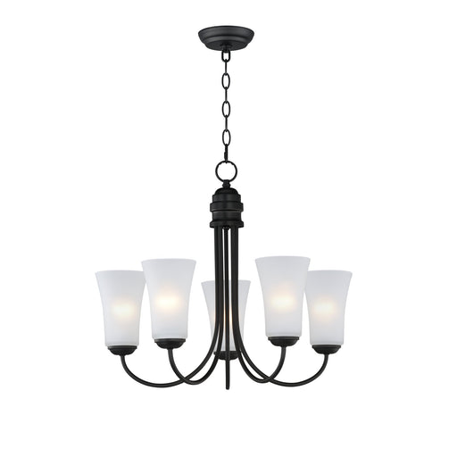 Logan 5 Light Chandelier in Black