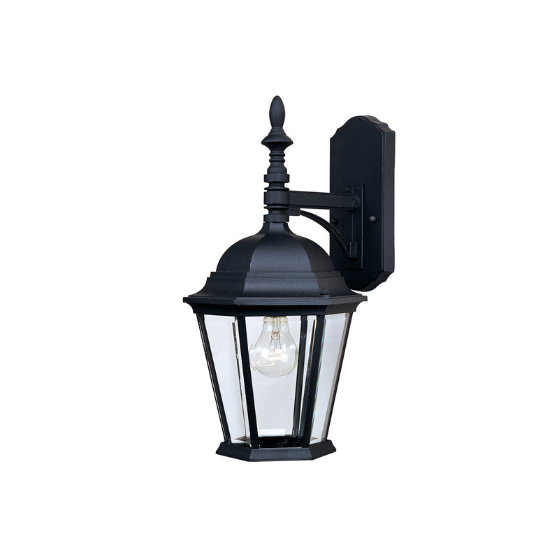 Westlake 1 Light 19" Outdoor Wall Lantern in Black