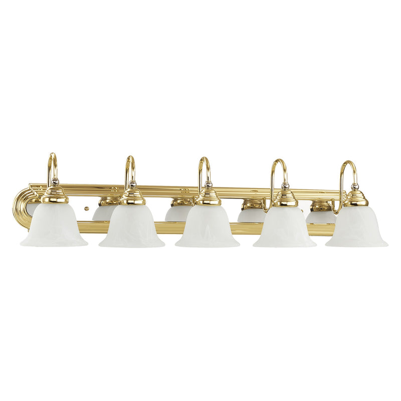 Belmont 5-Light Bath Vanity Light in Polished Brass & Polished Chrome
