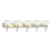 Belmont 5-Light Bath Vanity Light in Polished Chrome & Polished Brass