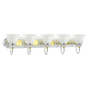 Belmont 5-Light Bath Vanity Light in Polished Chrome & Polished Brass