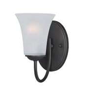 Logan 1 Light Wall Sconce in Black