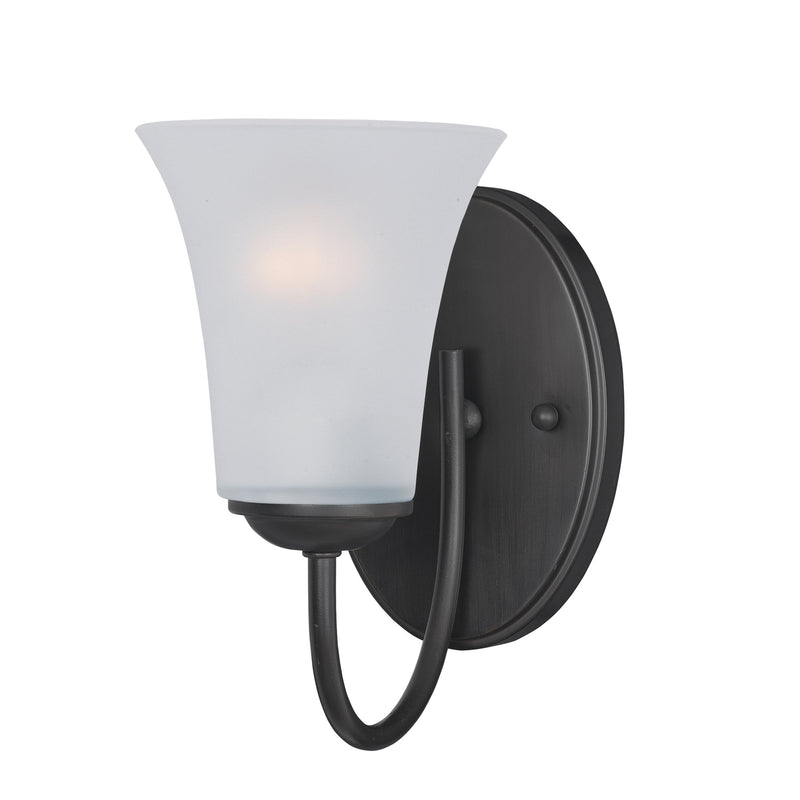 Logan 1 Light Wall Sconce in Black