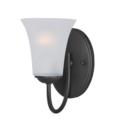 Logan 1 Light Wall Sconce in Black