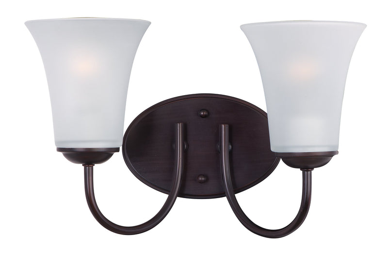 Logan 2 Light Bath Vanity Light in Oil Rubbed Bronze