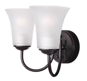 Logan 2 Light Bath Vanity Light in Oil Rubbed Bronze