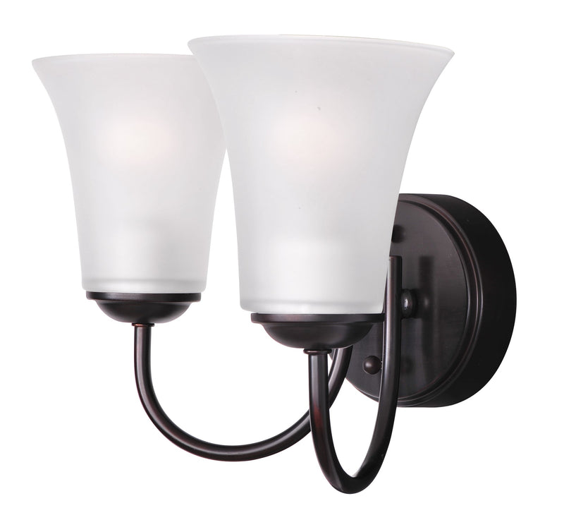 Logan 2 Light Bath Vanity Light in Oil Rubbed Bronze