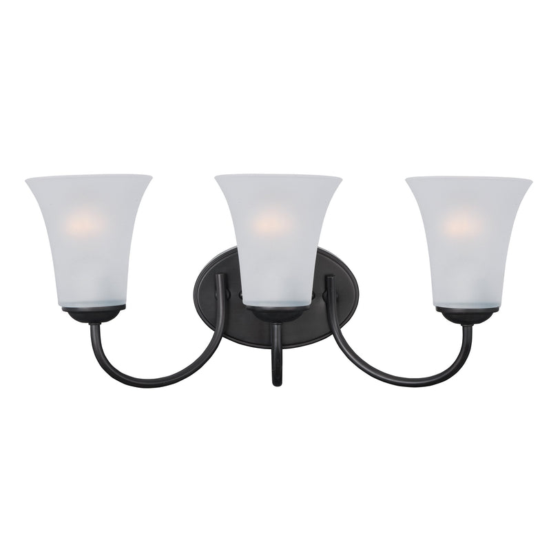 Logan 3 Light Bath Vanity Light in Black