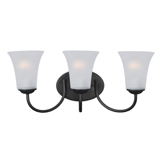 Logan 3 Light Bath Vanity Light in Black