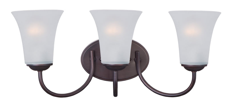 Logan 3 Light Bath Vanity Light in Oil Rubbed Bronze