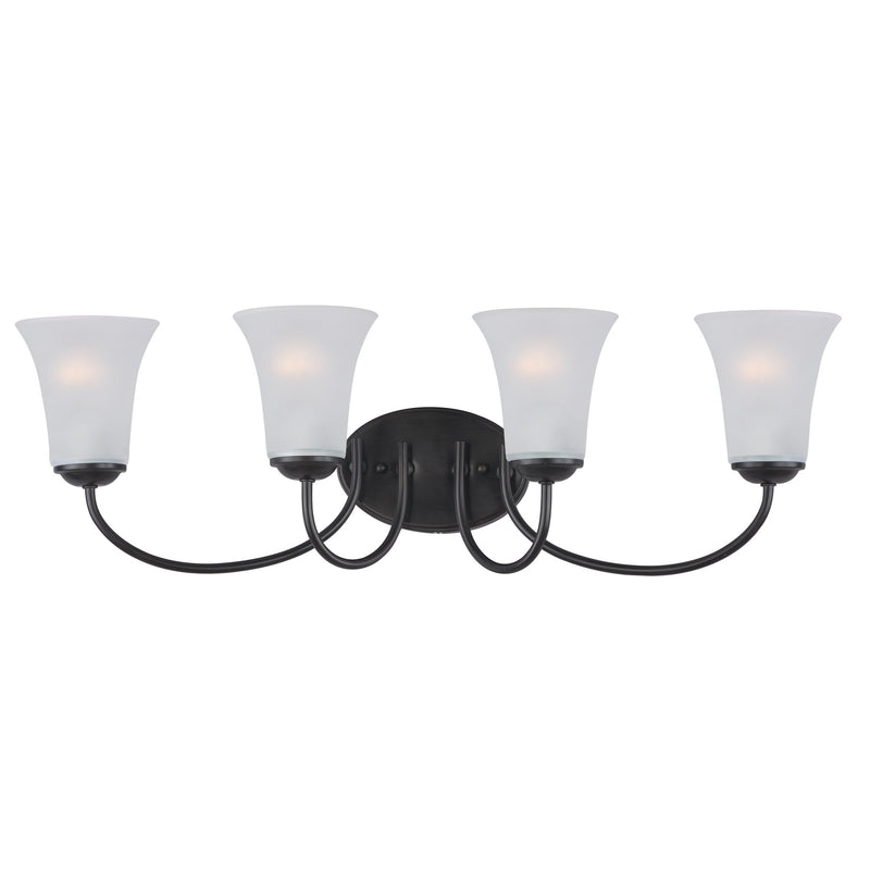 Logan 4 Light Bath Vanity Light in Black