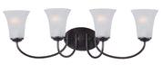 Logan 4 Light Bath Vanity Light in Oil Rubbed Bronze