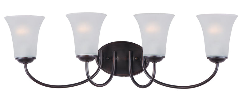 Logan 4 Light Bath Vanity Light in Oil Rubbed Bronze
