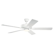 Basics Pro 52" Designer Ceiling Fan in Matte White - Lamps Expo