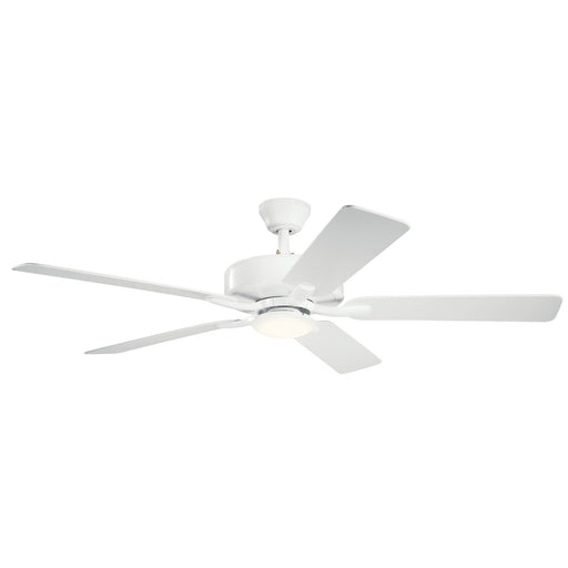 Basics Pro Designer 52" Ceiling Fan with Light in Matte White