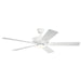 Basics Pro 52" Designer Ceiling Fan in Matte White - Lamps Expo