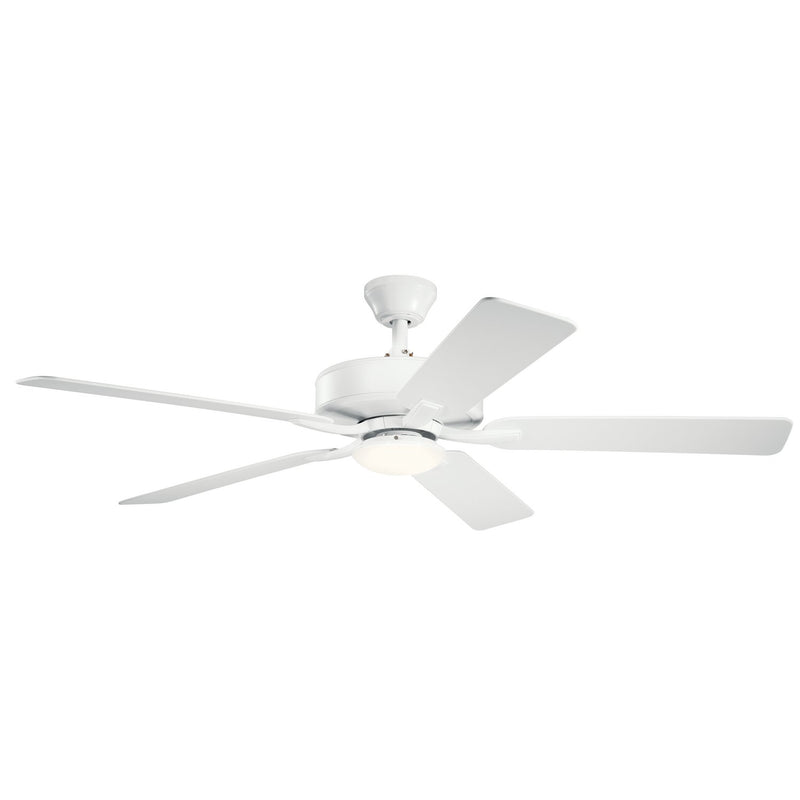 Basics Pro Designer 52" Ceiling Fan with Light in White