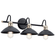 Clyde 3-Light Bath Vanity Light in Black