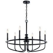 Capitol Hill 6-Light Chandelier in Black