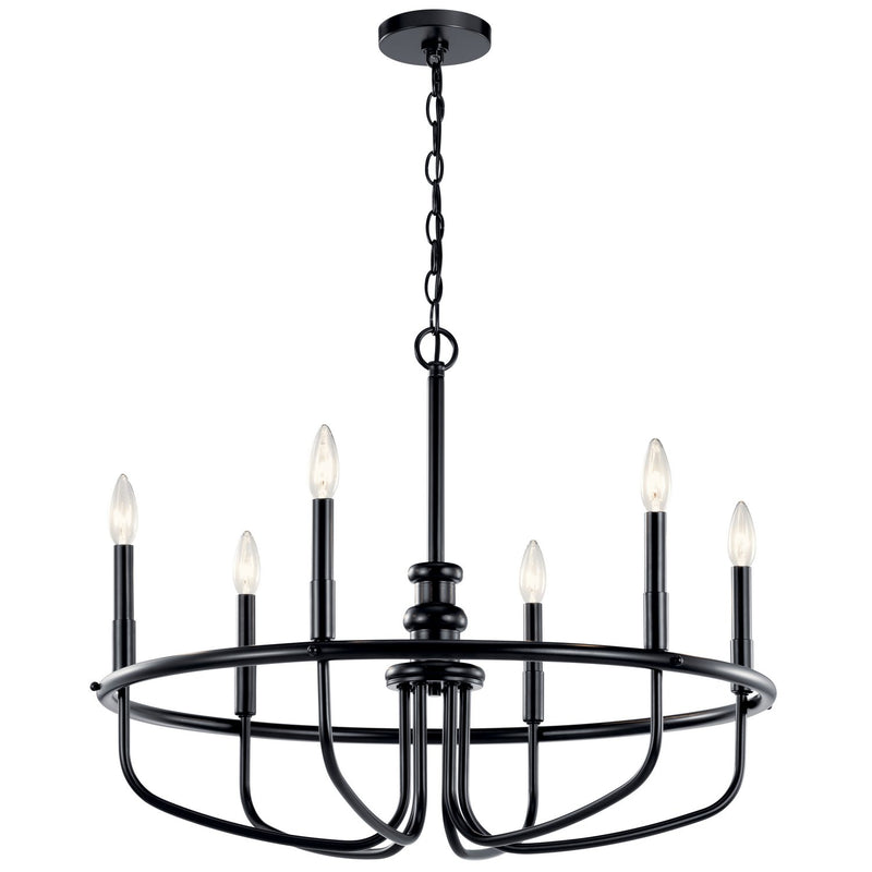 Capitol Hill 6-Light Chandelier in Black