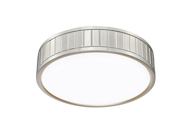 Madison 1 Light 12.5" Flush Mount in Brushed Nickel