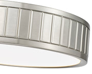 Madison 1 Light 12.5" Flush Mount in Brushed Nickel