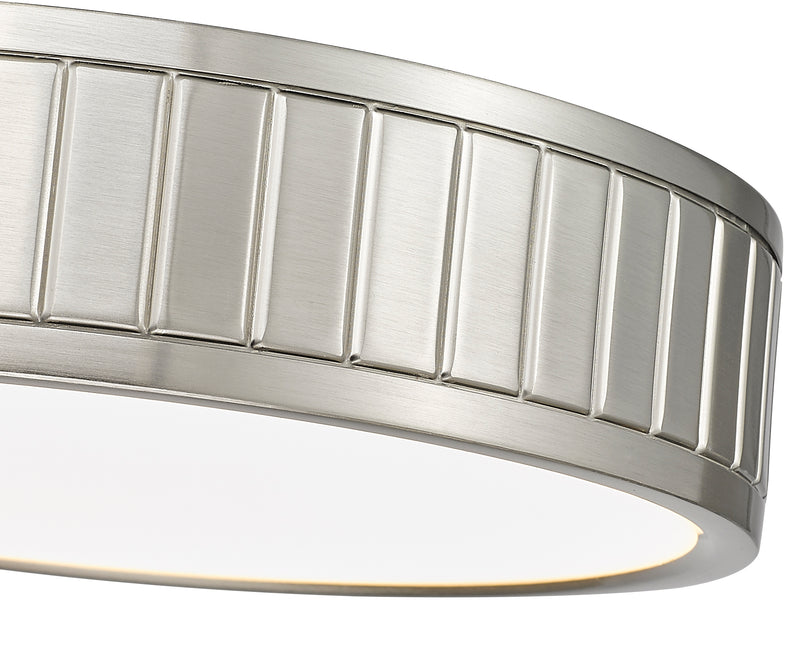 Madison 1 Light 12.5" Flush Mount in Brushed Nickel