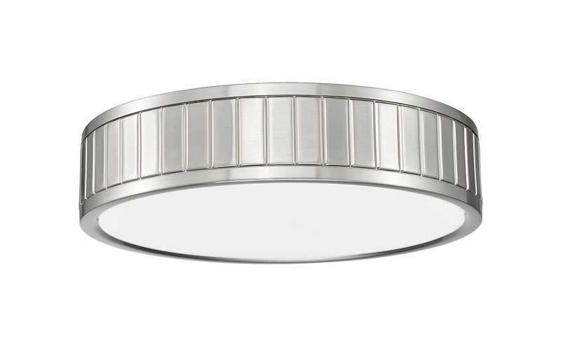 Madison 1 Light 12.5" Flush Mount in Brushed Nickel