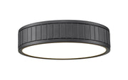 Madison 1 Light 12.5" Flush Mount in Matte Black