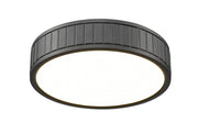 Madison 1 Light 12.5" Flush Mount in Matte Black