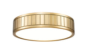 Madison 1 Light 12.5" Flush Mount in Modern Gold