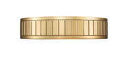 Madison 1 Light 12.5" Flush Mount in Modern Gold