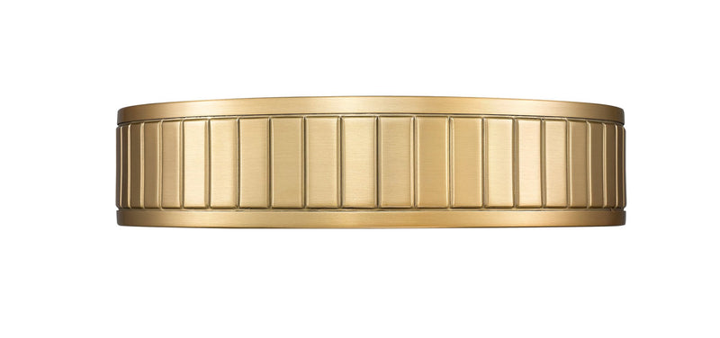 Madison 1 Light 12.5" Flush Mount in Modern Gold