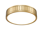 Madison 1 Light 12.5" Flush Mount in Modern Gold