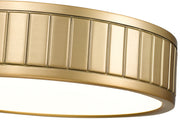 Madison 1 Light 12.5" Flush Mount in Modern Gold