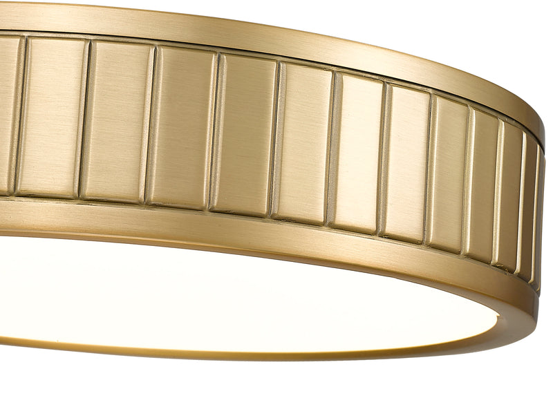 Madison 1 Light 12.5" Flush Mount in Modern Gold