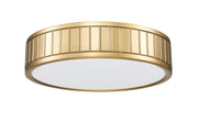 Madison 1 Light 12.5" Flush Mount in Modern Gold