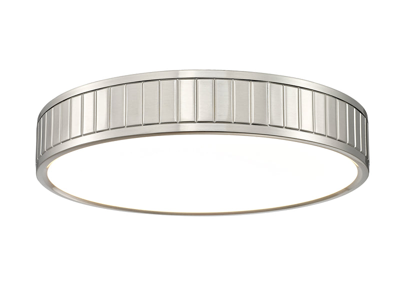 Madison 1 Light 16.5" Flush Mount in Brushed Nickel