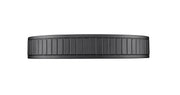 Madison 1 Light 16.5" Flush Mount in Matte Black