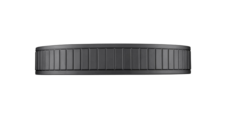 Madison 1 Light 16.5" Flush Mount in Matte Black