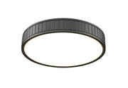 Madison 1 Light 16.5" Flush Mount in Matte Black