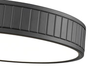 Madison 1 Light 16.5" Flush Mount in Matte Black