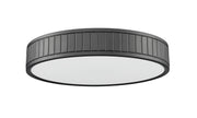 Madison 1 Light 16.5" Flush Mount in Matte Black