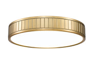 Madison 1 Light 16.5" Flush Mount in Modern Gold