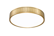 Madison 1 Light 16.5" Flush Mount in Modern Gold