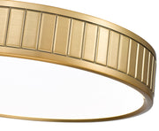 Madison 1 Light 16.5" Flush Mount in Modern Gold
